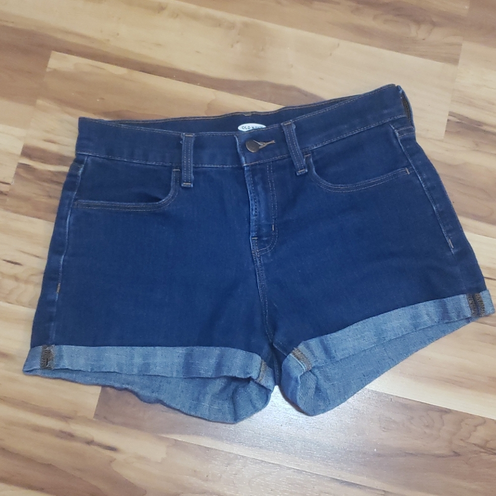 Old Navy 3" denim blue jeans shorts Size 2